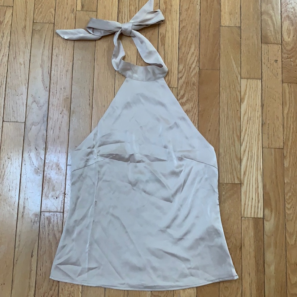 Nasty Gal Silk Tie Around the Neck, Open Back Top
